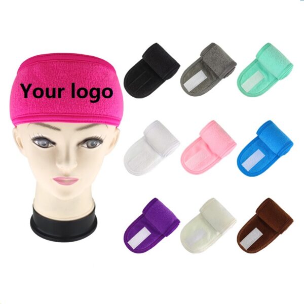 Customizable Velcro Embroidered Headbands with Logo