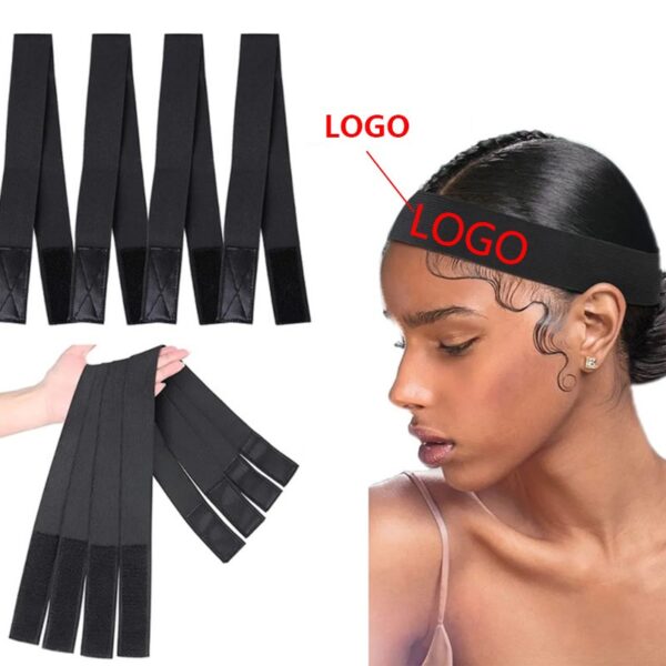 Custom Logo Printed Hair Edge Securement Band for Wigs