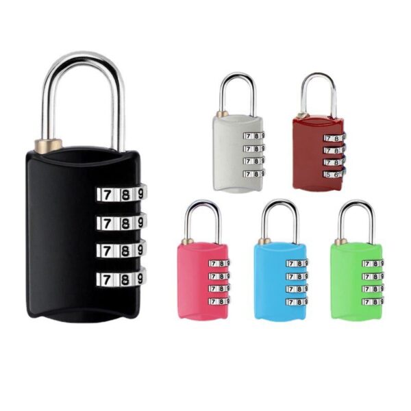 4-Digit Combination Padlock with Custom Logo