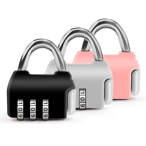 Waterproof Zinc Alloy 3-Digit Combination Padlock with Custom Logo