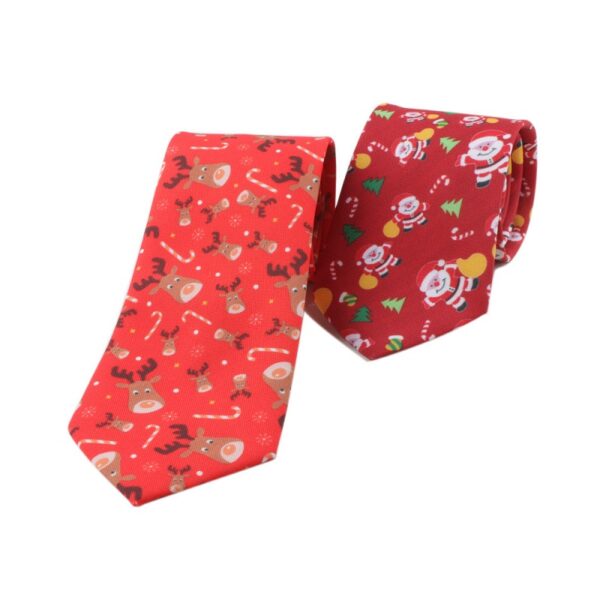 Festive Christmas Printed Ties with Custom Logo