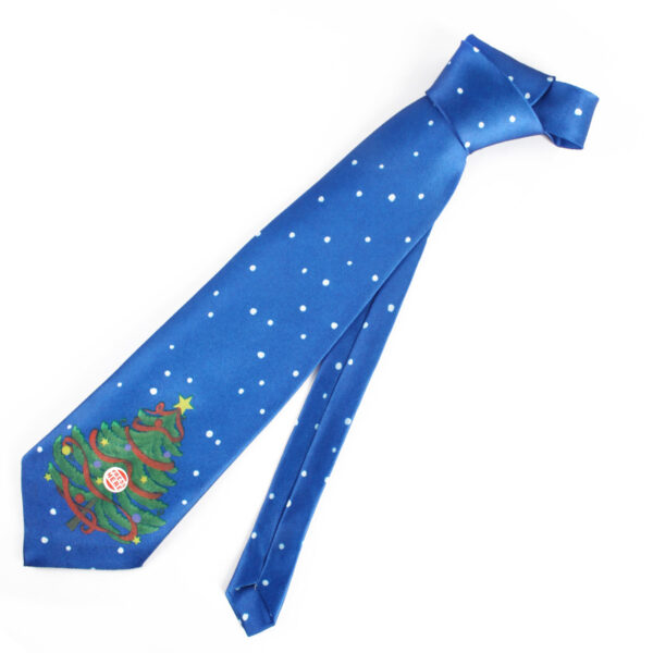 Customizable Printed Polyester Women's Christmas Tie