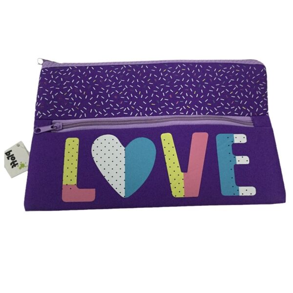 Double Zipper Pencil Case