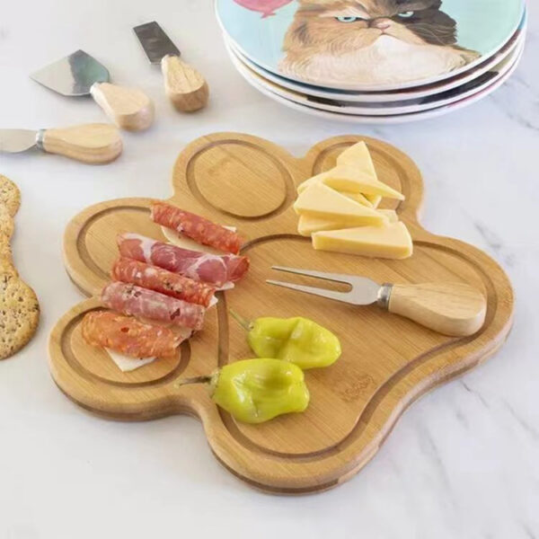 Claw Shaped Bamboo Tray