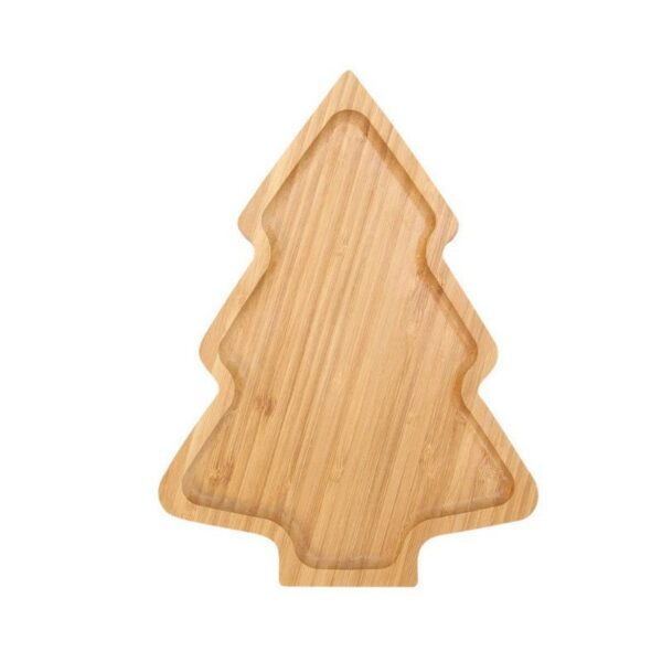 Christmas Tree Shaped Bamboo Tray