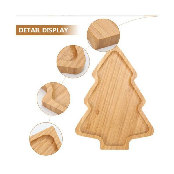 Christmas Tree Shaped Bamboo Tray