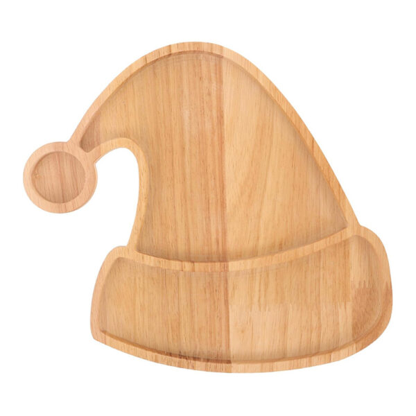 Santa Hat Shaped Bamboo Tray