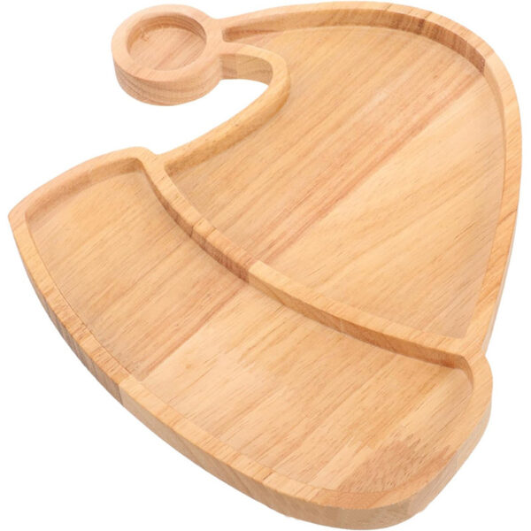 Santa Hat Shaped Bamboo Tray