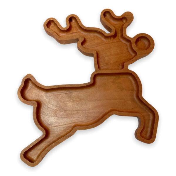 Reindeer Shaped Wooden Tray