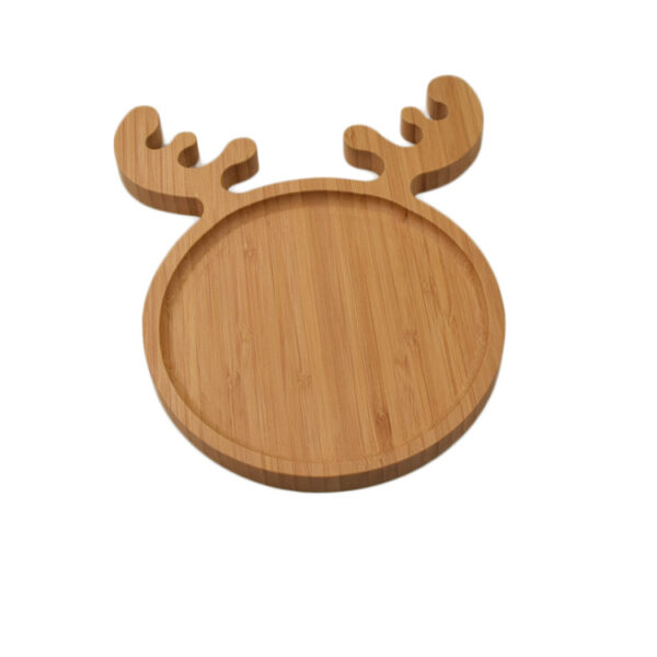 Reindeer Shaped Bamboo Tray