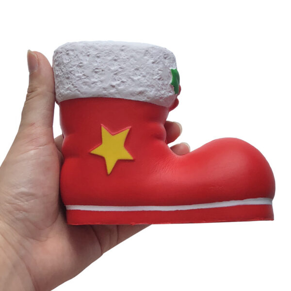 Christmas Shoe Shaped Slow Rising Stress Reliever