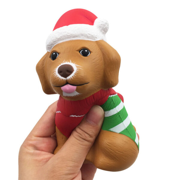 Christmas Dog Shaped Slow Rising Stress Reliever