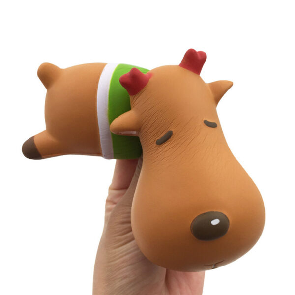 Christmas Sleepy Reindeer Shaped Slow Rising Stress Reliever