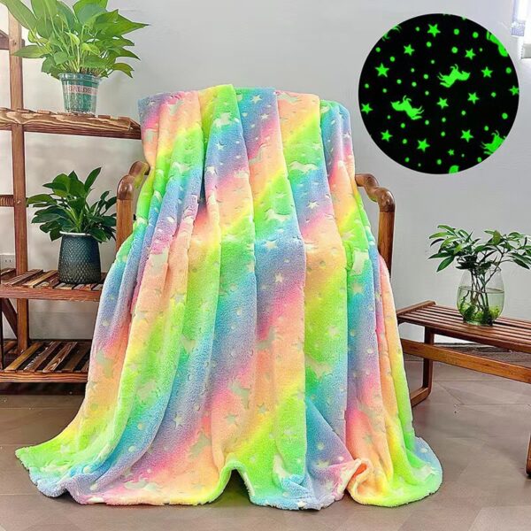 Fluorescent Flannel Children's Printed Blanket