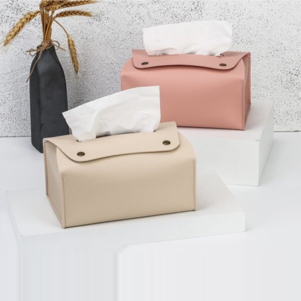 Creative Light Luxury Leather Napkin Box