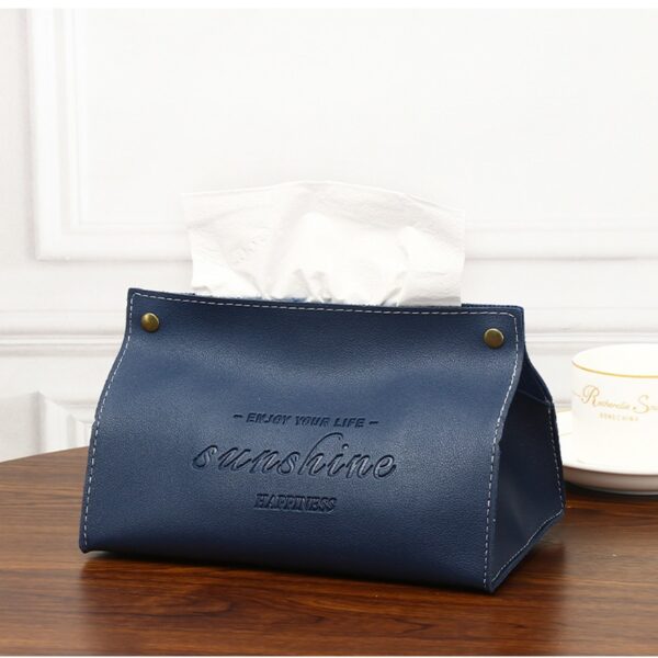 Embossed PU Flat Napkin Box