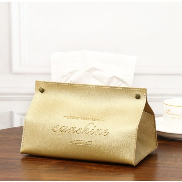 Embossed PU Flat Napkin Box