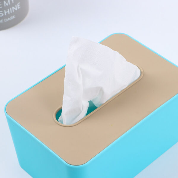 Solid Color PP Plastic Storage Napkin Box