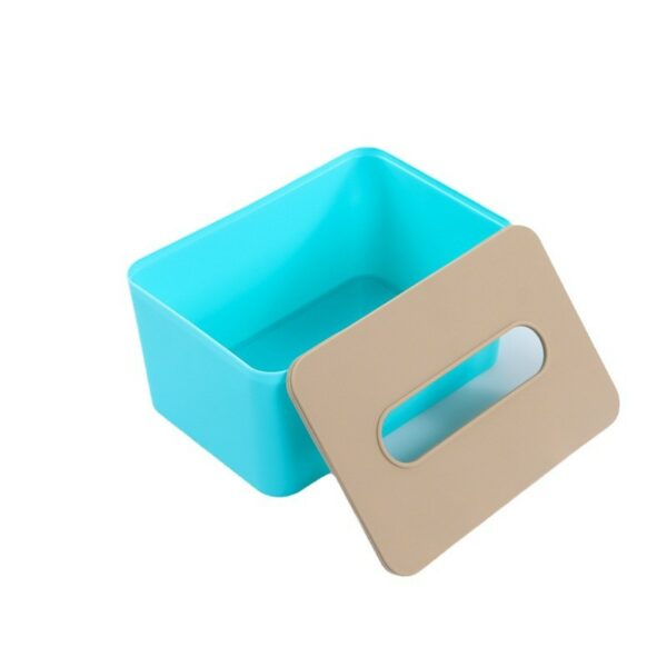 Solid Color PP Plastic Storage Napkin Box