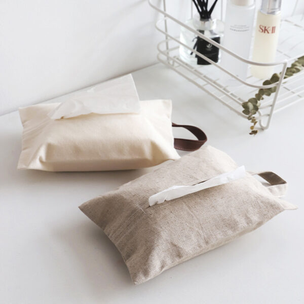 Japanese Style Cotton Linen Fabric Napkin Holder