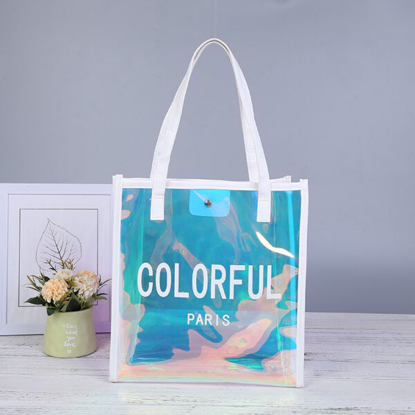 Custom PVC Clear Jelly Illusion Tote Bag