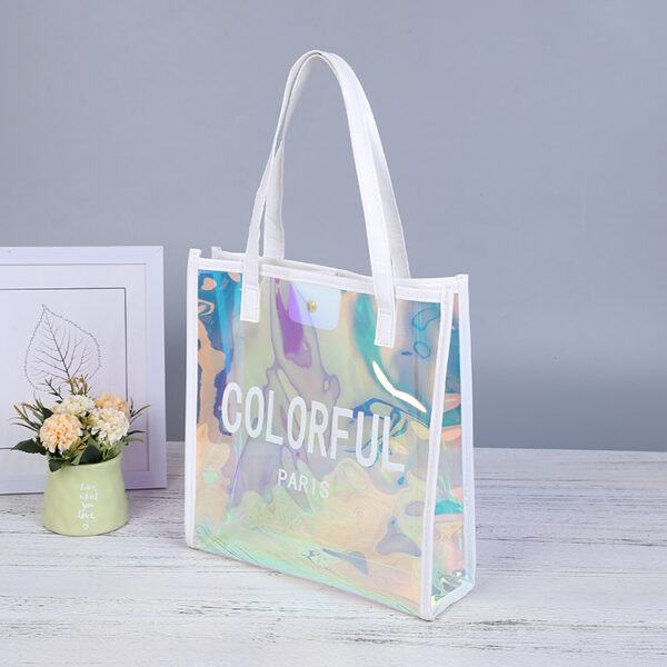 Custom PVC Clear Jelly Illusion Tote Bag