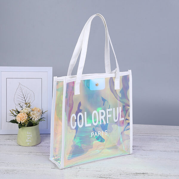 Custom PVC Clear Jelly Illusion Tote Bag