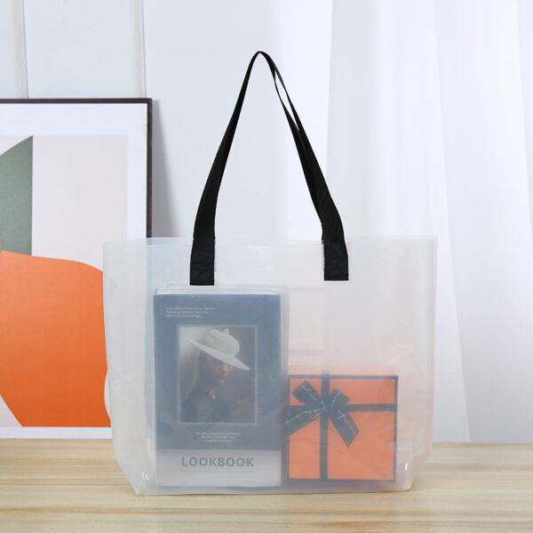 Custom PVC Beach Bag Semi-Clear Jelly Tote Bag