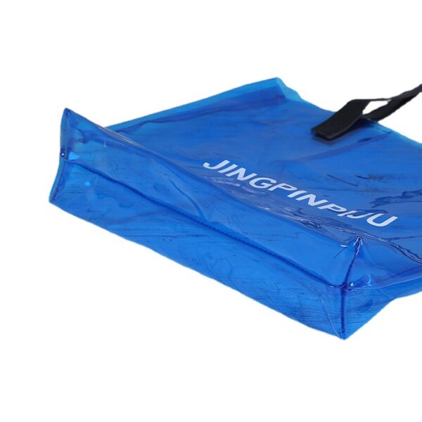 PVC Clear Tote with Leather Handle