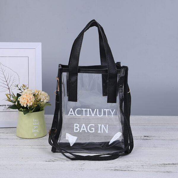 Custom 2 In 1 Transparent Shoulder Bag Jelly Handbag