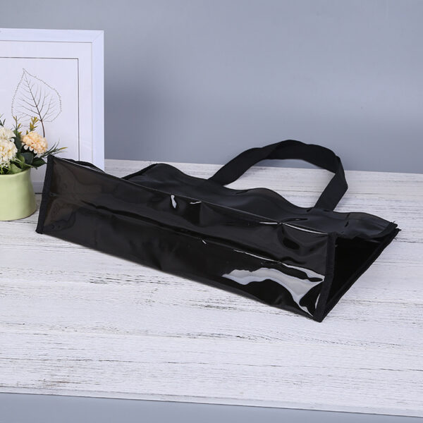 Custom PVC Clear Waterproof Black Tote Bag