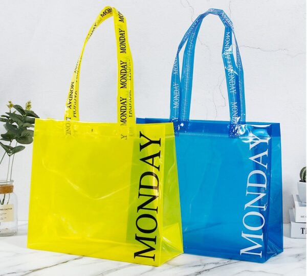 PVC Clear Waterproof Tote Bag Gift Bag