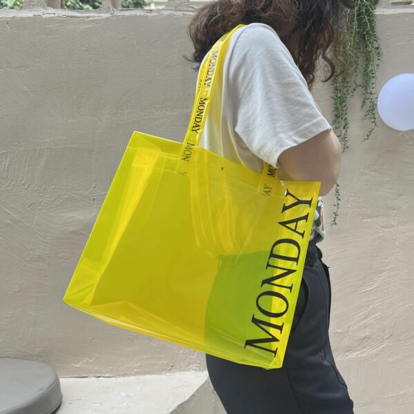 PVC Clear Waterproof Tote Bag Gift Bag