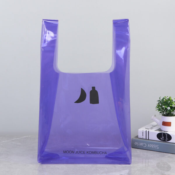 Colorful Vest Bag PVC Clear Waterproof Tote Bag