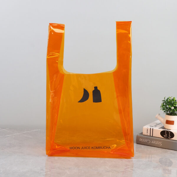 Colorful Vest Bag PVC Clear Waterproof Tote Bag