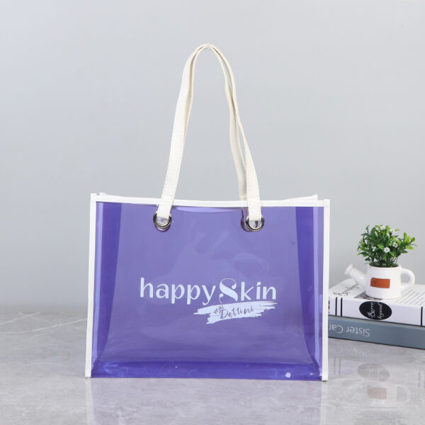 Customized PVC Waterproof Clear Tote Bag