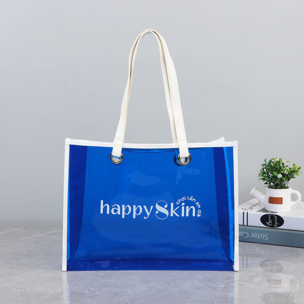 Customized PVC Waterproof Clear Tote Bag