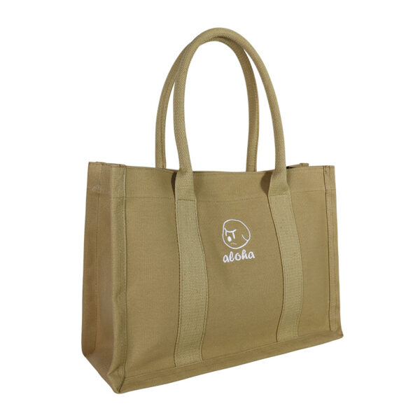 Cotton Linen Reinforced RPET Canvas Tote Bag