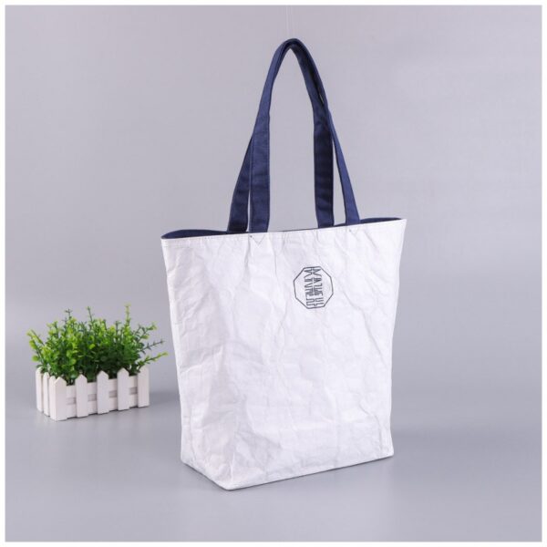 Custom Dupont Paper Tote Bag Washable Cowhide