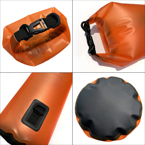 Outdoor 5L PVC Waterproof Bucket Bag Beach Rafting Swimming Bag