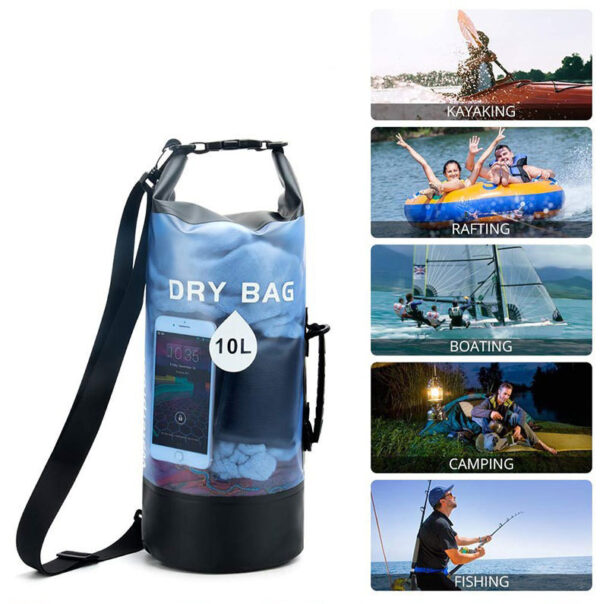 Custom Semi-transparent Pvc Waterproof Bucket Bag