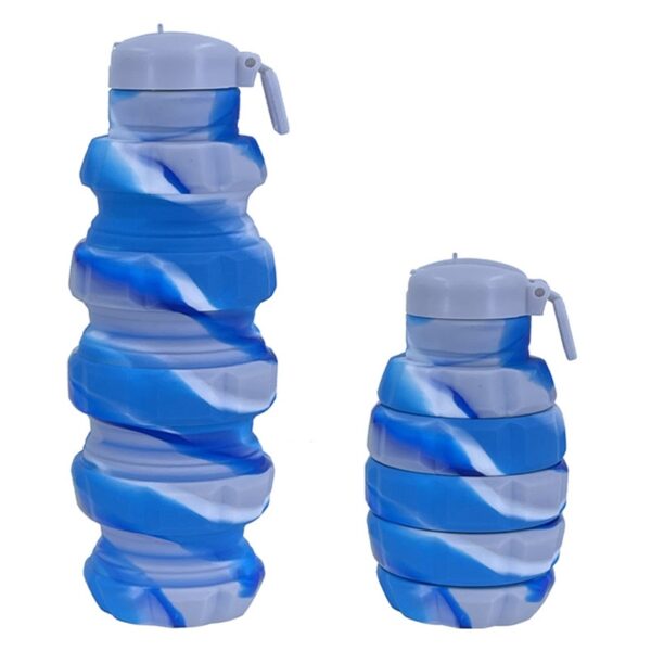 Custom Multicolor Portable Silicone Folding Water Bottle