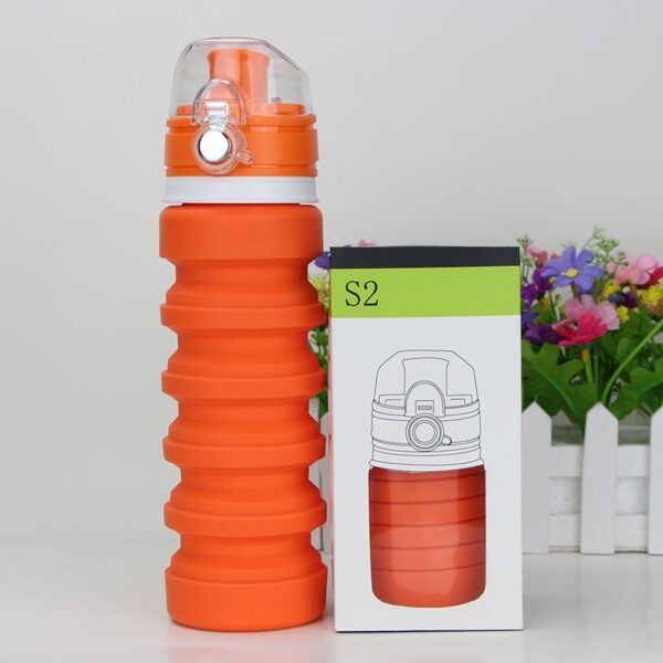 Foodgrade Silicone Folding Outdoor Water Bottle