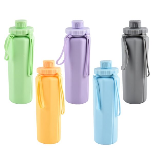 Creative Outdoor Silicone Folding Leakproof Water Bottle