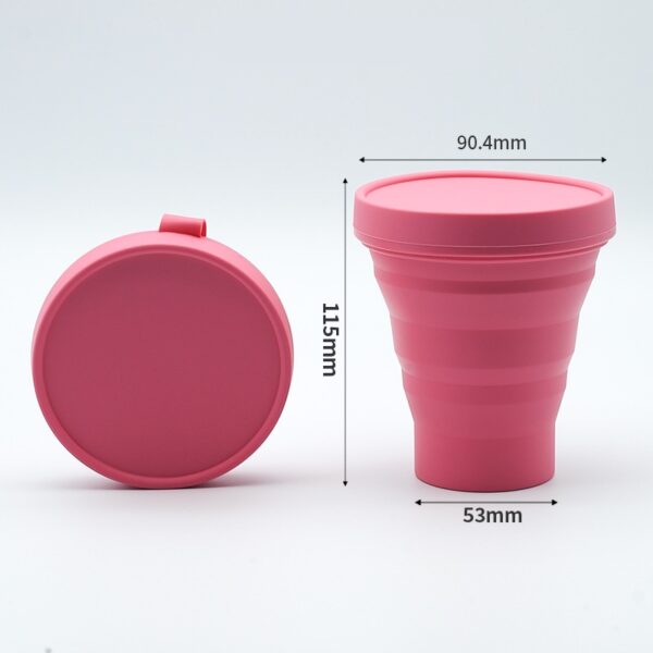 Solid Color MIni Silicone Folding Water Mug