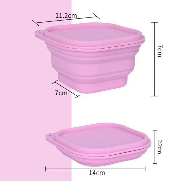 Portable Outdoor Silicone Foldable Lunch Box