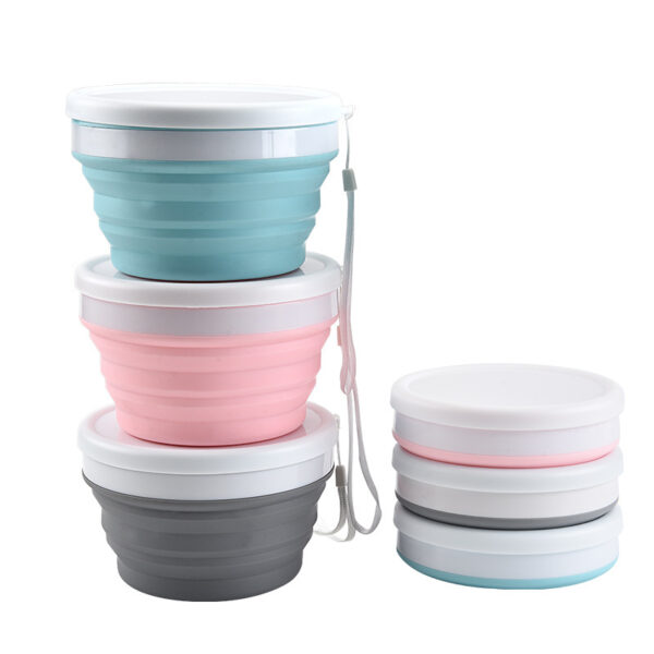 Solid Color Silicone Folding Lunch Box