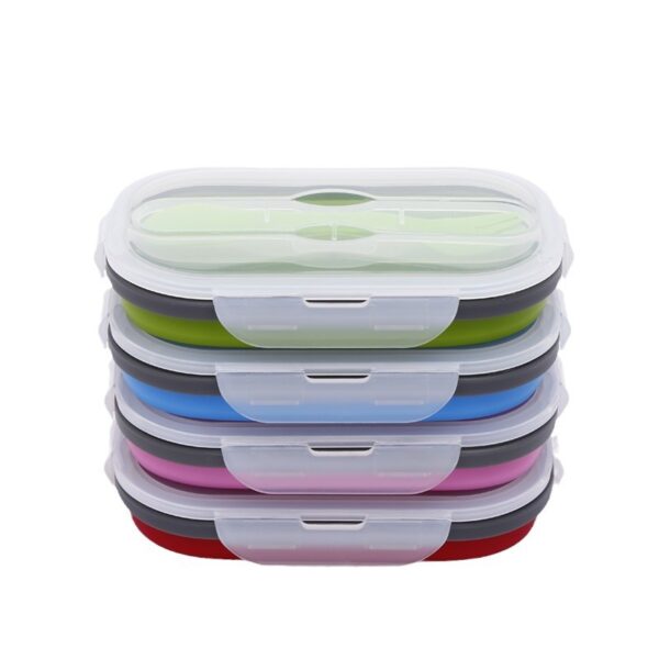 Large Capacity Silicone Folding Lunch Box