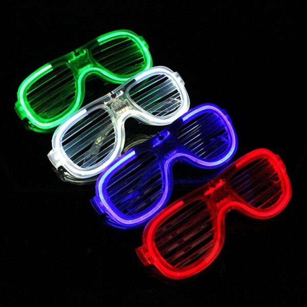 Party LED Shutter Shades Blind Eye Glasses