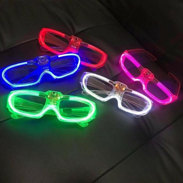 LED Square-shaped Shutter Shades Blind Eye Glasses